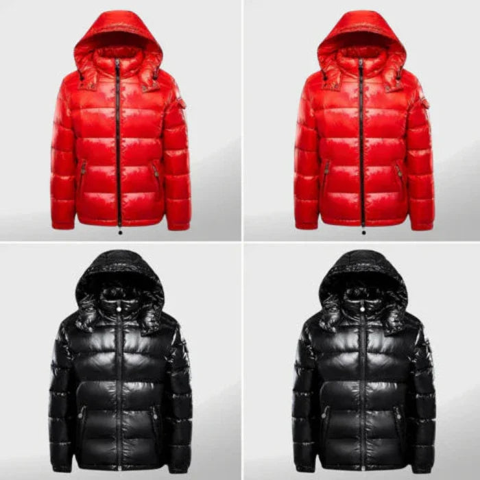 Milan - Herren Winterjacke Pufferjacke mit Kapuze
