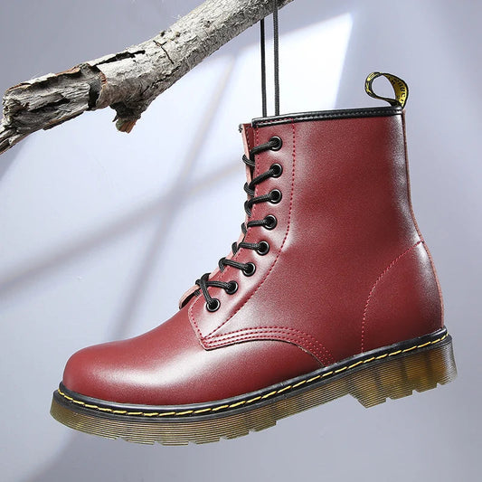 Mason – Klassische Herren Boots mit gelber Ziernaht im Retro-Style