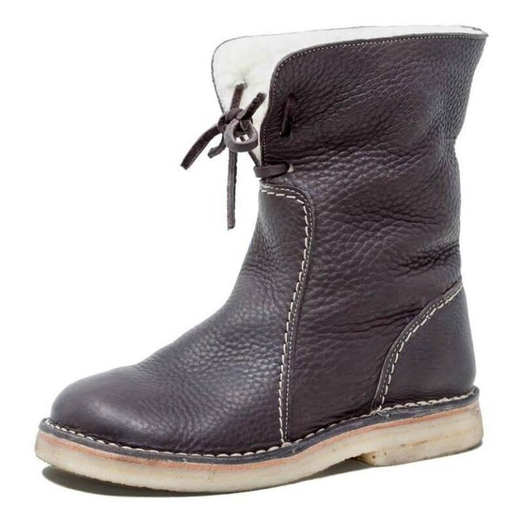 Sofia – Gefütterte Leder-Winterstiefel Damen