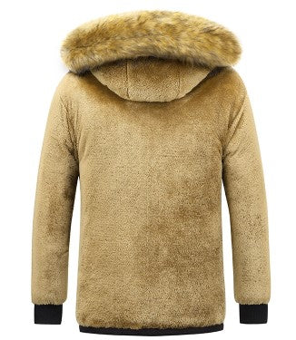 Noah – Gefütterte Winterjacke mit Fellkapuze Herren