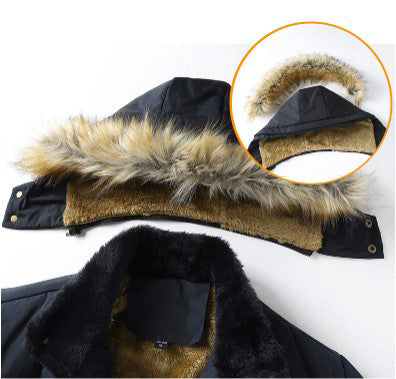 Noah – Gefütterte Winterjacke mit Fellkapuze Herren