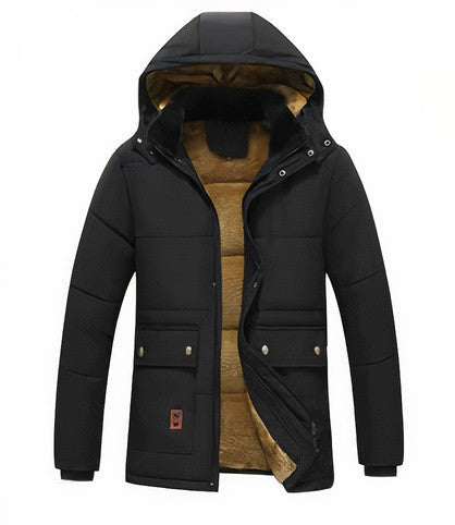 Noah – Gefütterte Winterjacke mit Fellkapuze Herren