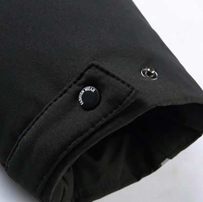 Archer – Insulated Long Puffer Parka with Faux-Fur Hood for Men