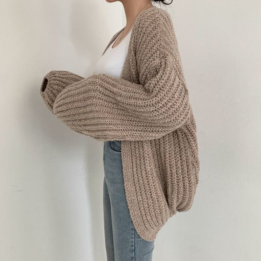 Lea - Damen Strickjacke im Oversize-Look