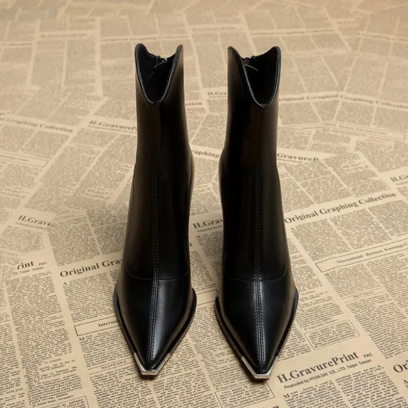 The Nocturne Vale – Women’s Sculpted Ankle Boots
