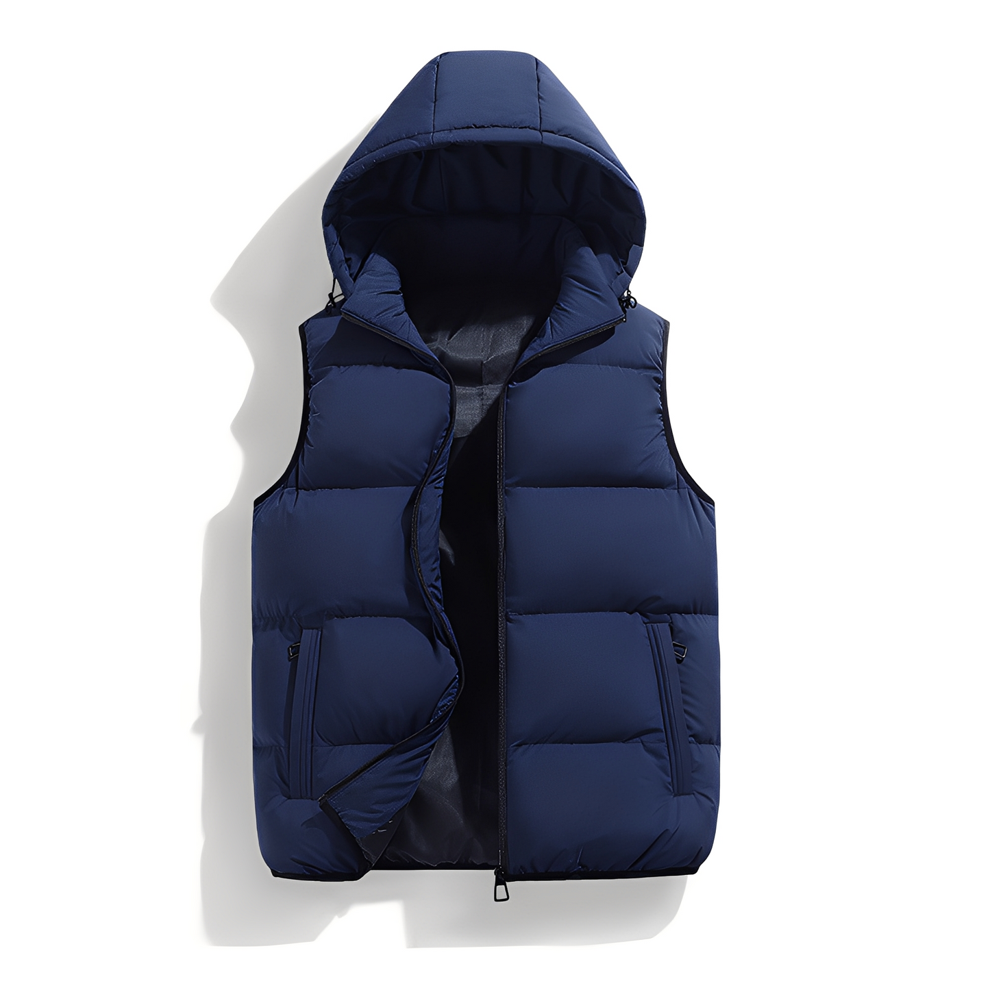 Logan – Hooded Quilted Puffer Vest for Men