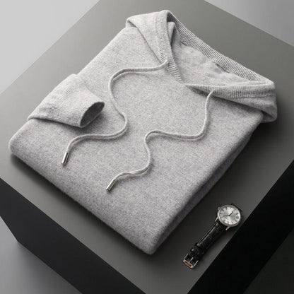 Michael - Herren Kaschmirpullover mit Kapuze