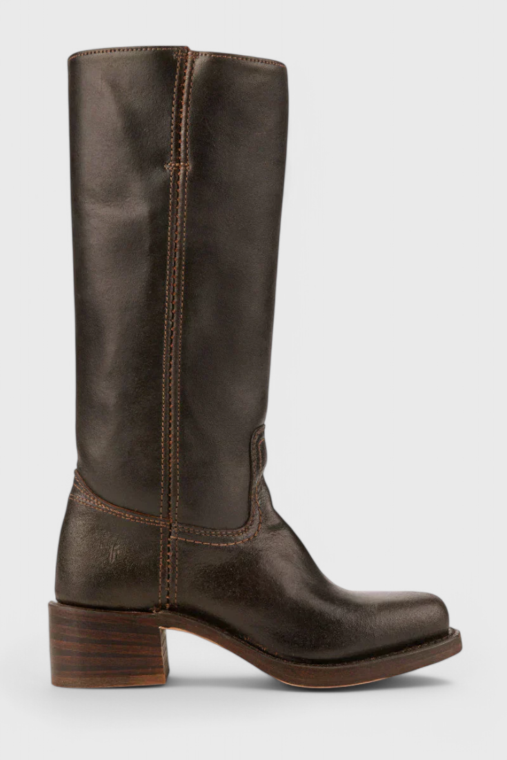 Mila – Sleek Mid-Calf Leather Riding Boots for Women