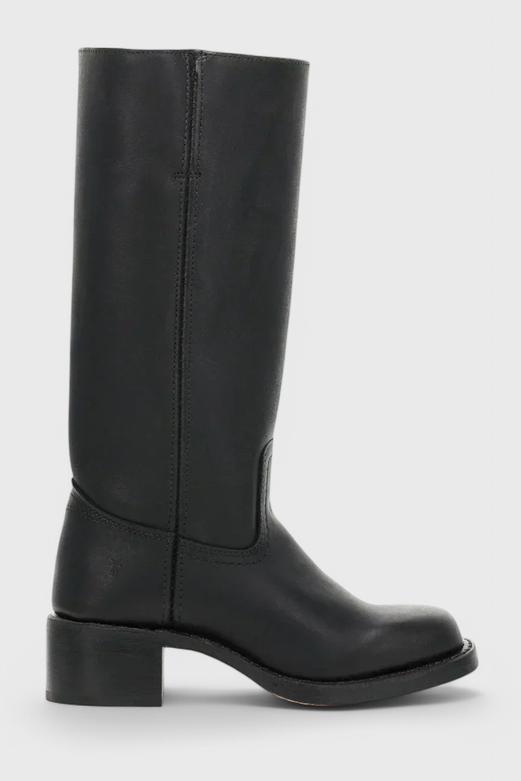 Mila – Sleek Mid-Calf Leather Riding Boots for Women