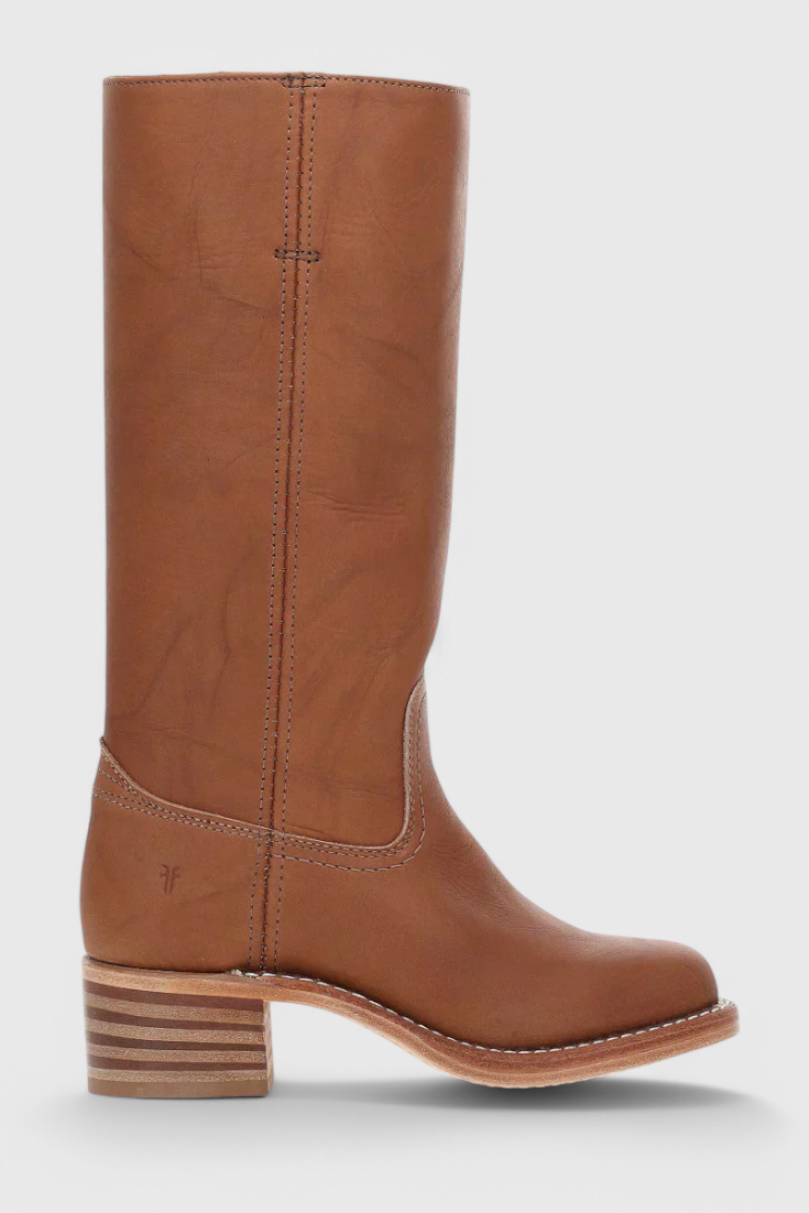 Mila – Sleek Mid-Calf Leather Riding Boots for Women