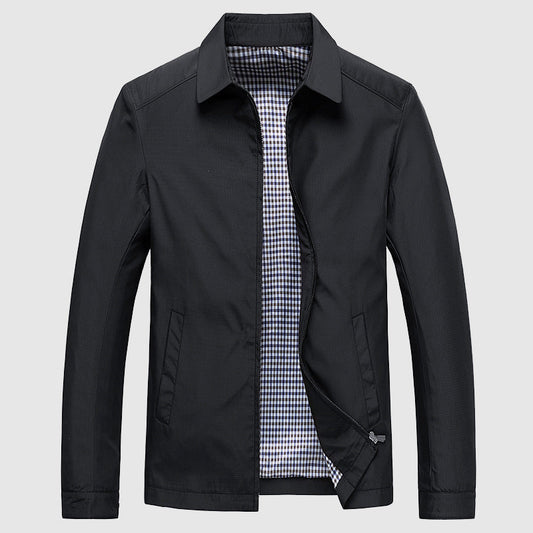 David – Leichte Übergangsjacke mit Karofutter Herren