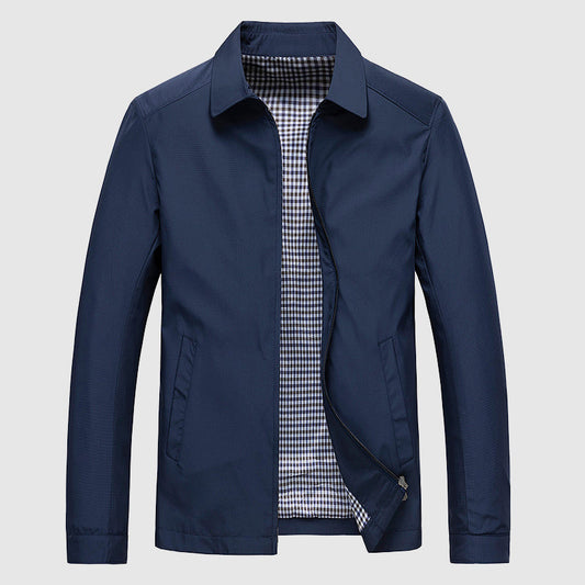 David – Leichte Übergangsjacke mit Karofutter Herren