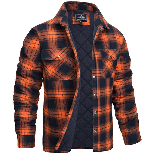 Finn - Herren Flanellhemd mit Fleece-Futter und Karomuster