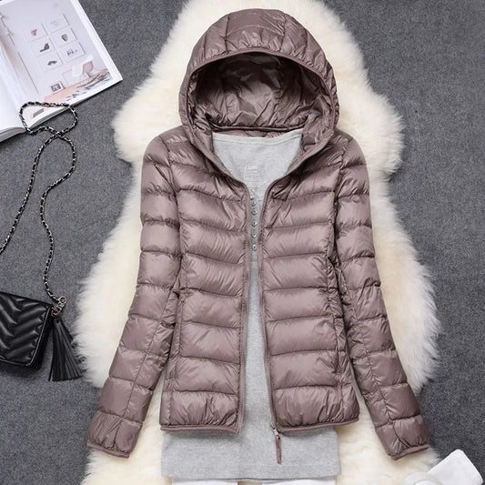 Lina – Leicht gesteppte Kapuzenjacke Damen