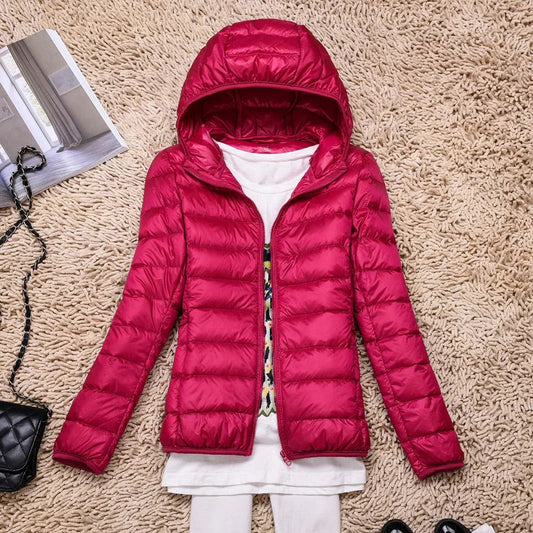 Lina – Leicht gesteppte Kapuzenjacke Damen