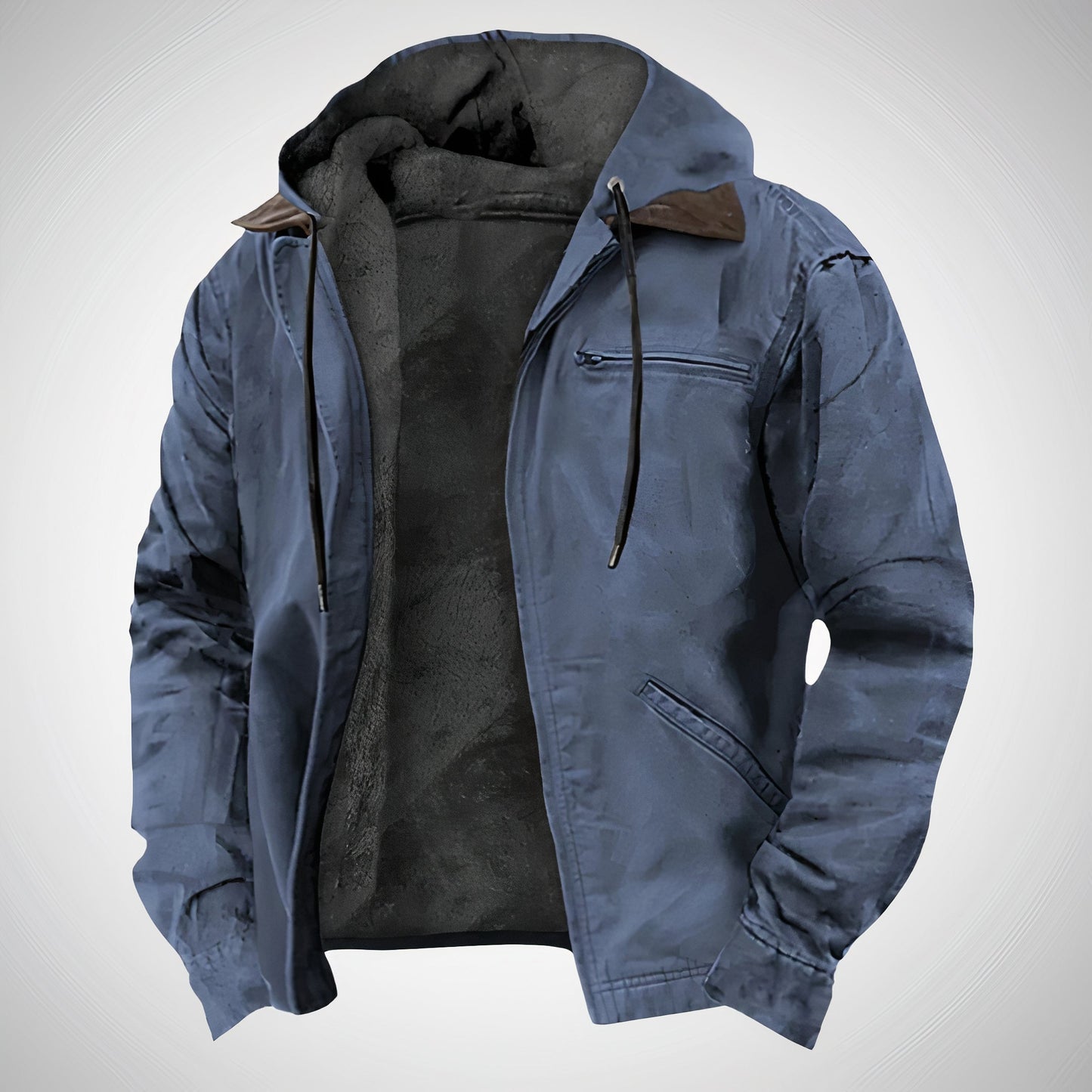 Noah – Gefütterte Freizeitjacke Herren mit Kapuze und Reißverschluss