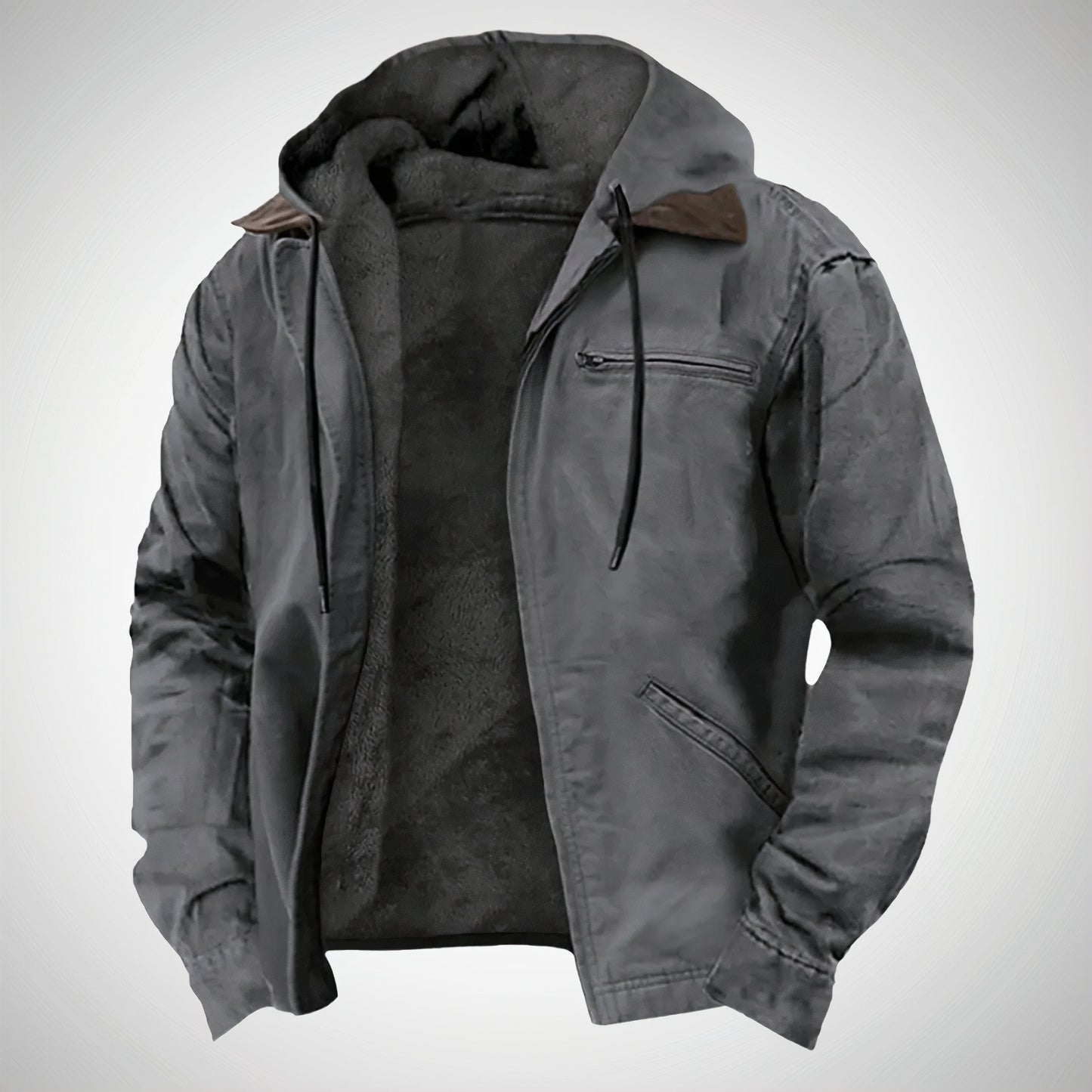 Noah – Gefütterte Freizeitjacke Herren mit Kapuze und Reißverschluss