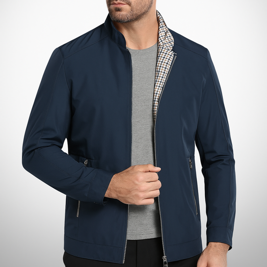 David – Übergangsjacke Herren mit Stehkragen und Reißverschluss
