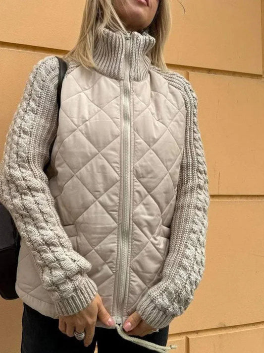 Klara – Stepp-Strick Hybridjacke Damen