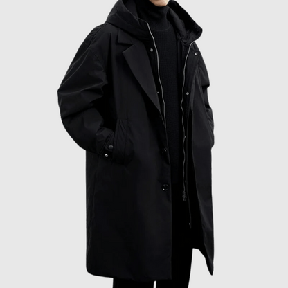 Lennard – Oversize Mantel mit Kapuze für Herren