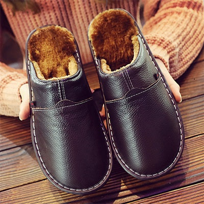 Arthur – Plush-Lined Slip-On Winter House Shoes for Men