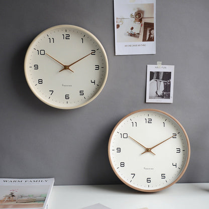 Natural Wood Silent Wall Clock