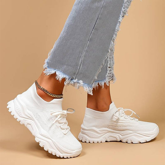 Velora – Orthopädischer Chunky-Sneaker mit Stretch-Knit