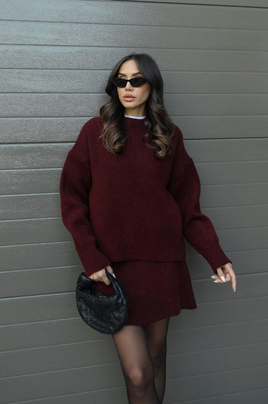 Lina – Strickpullover mit Minirock Damen
