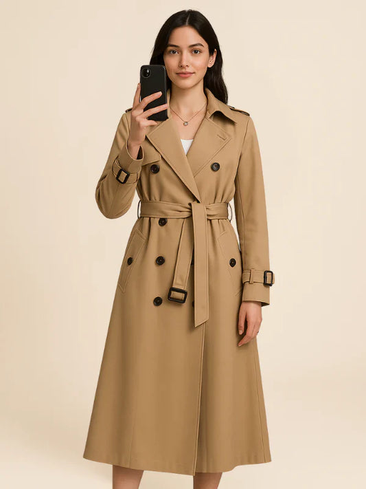 Sophia - Damen Trenchcoat mit Gürtel