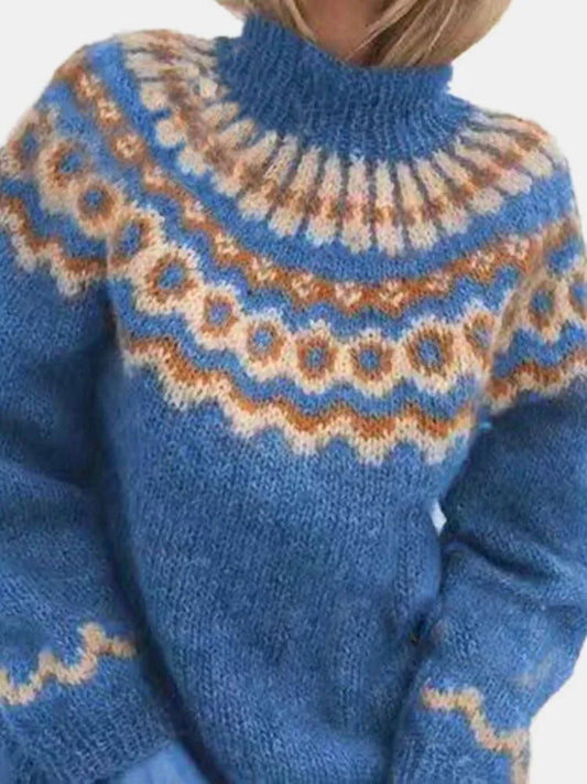 Sophie - Damen  kaschmir Pullover und Stehkragen