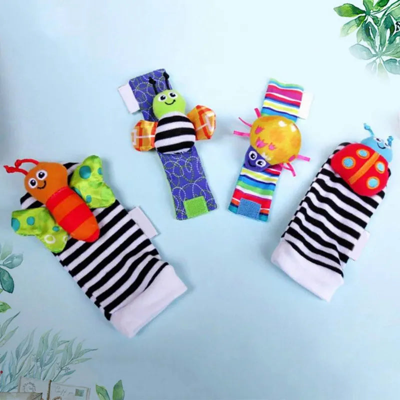 Sensory Baby Plush Socks and Wristbands