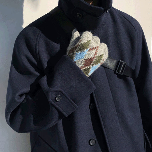 Leon - Herren Mantel mit klassischem Kragen und lockerer Passform