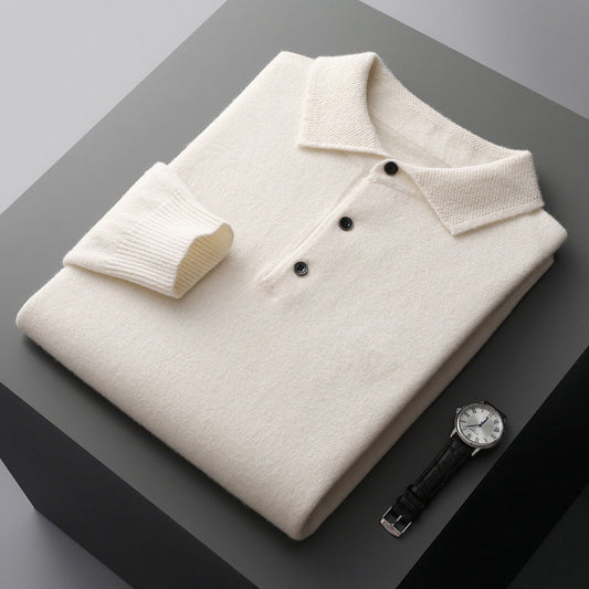 Luca – Kaschmir Polo Pullover Herren