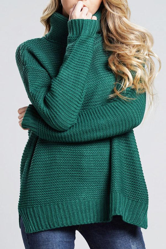 Lunara – Damen Rollkragen Strickpullover