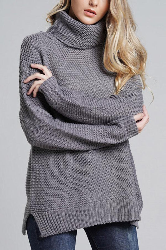 Lunara – Damen Rollkragen Strickpullover