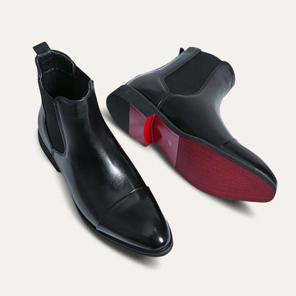 Noah – Elegant Chelsea boots made of smooth leather for men
