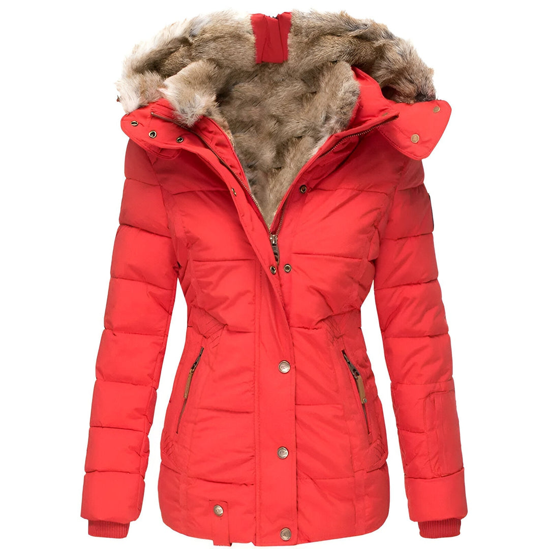 Ava – Insulated Faux-Fur Hooded Puffer Jacket for Women