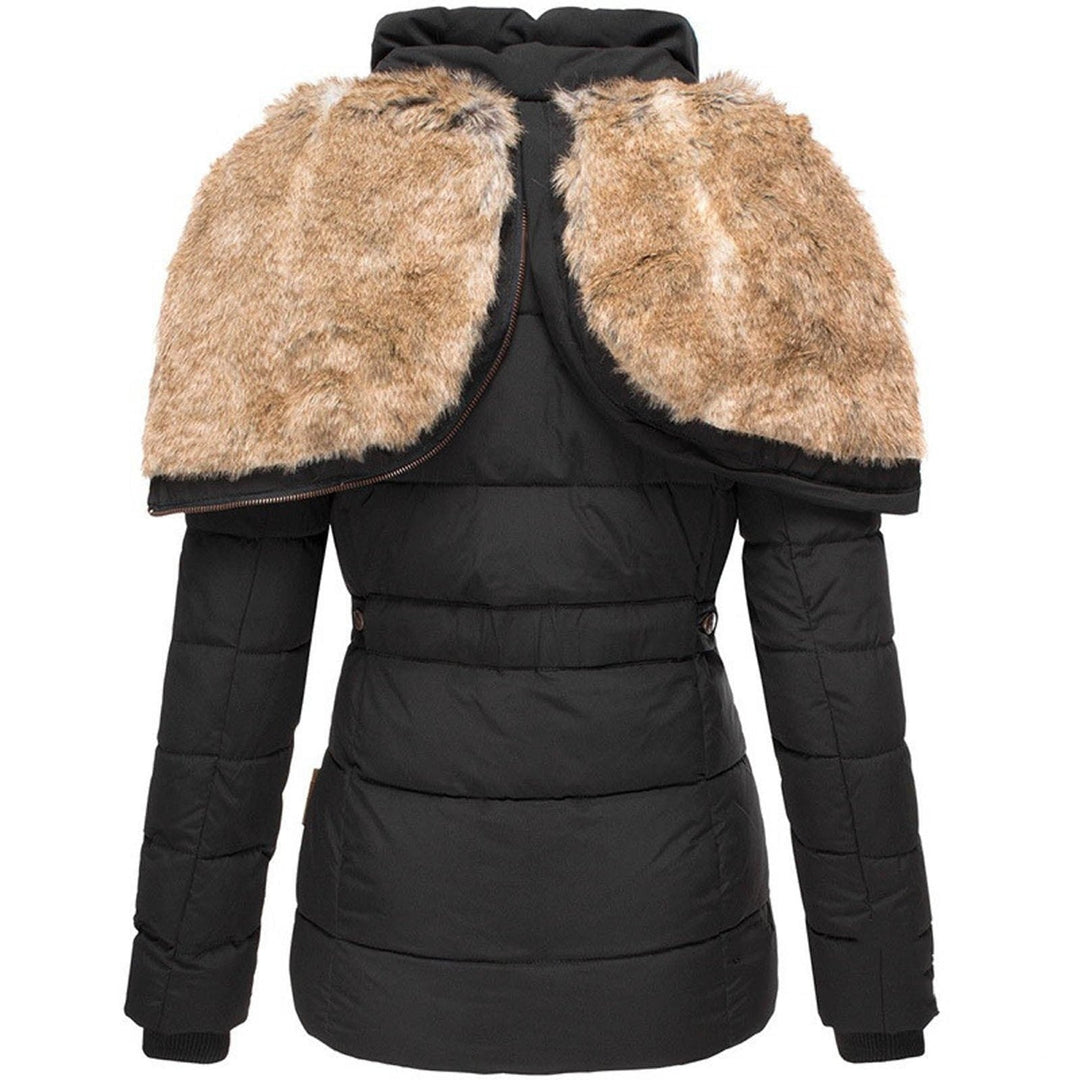 Ava – Insulated Faux-Fur Hooded Puffer Jacket for Women