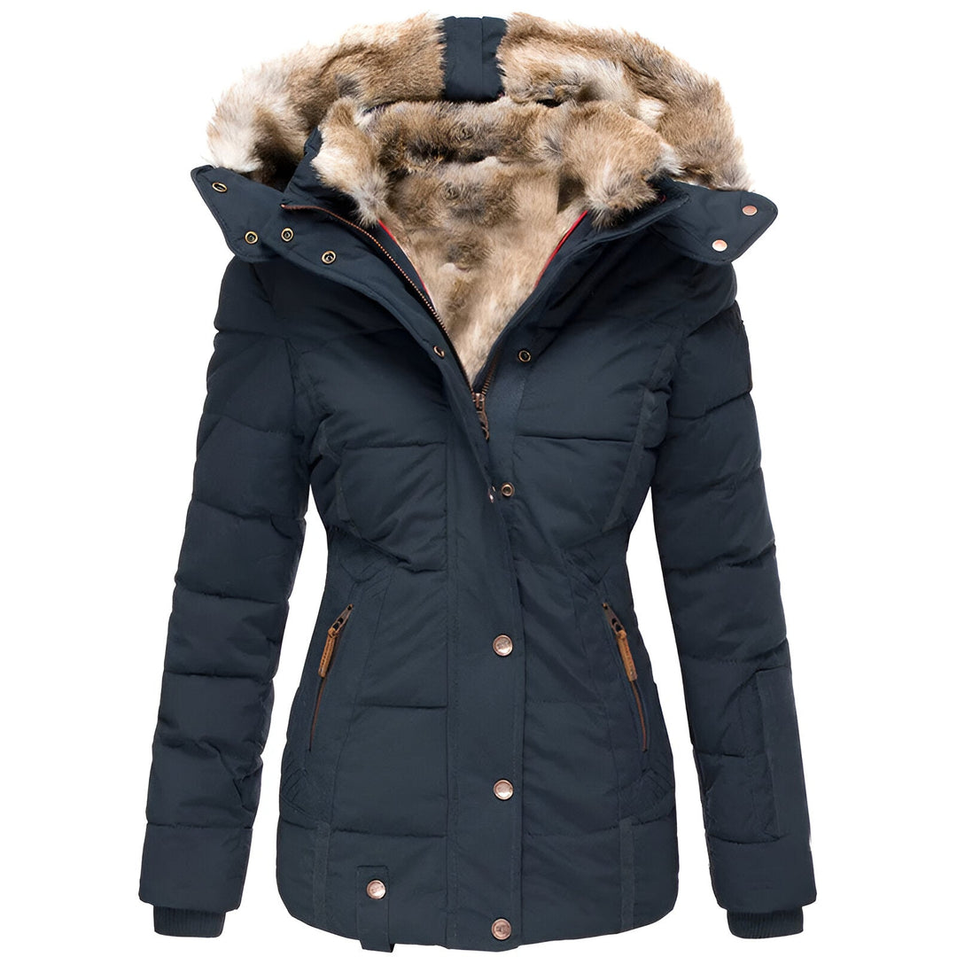 Ava – Insulated Faux-Fur Hooded Puffer Jacket for Women