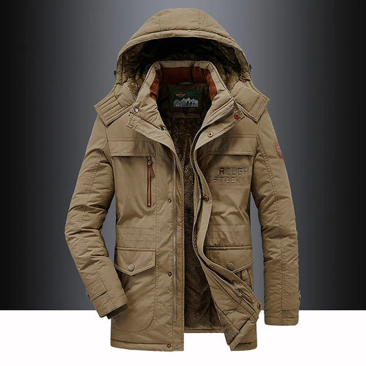 Ruben – Herren Winterjacke mit Kapuze und warmem Innenfutter