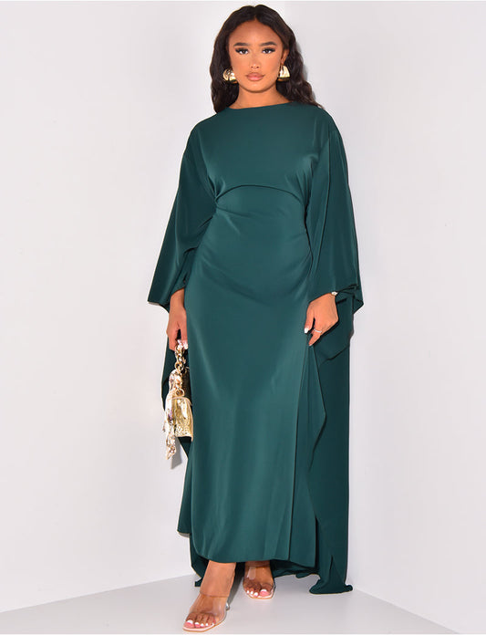 Amira – Maxikleid Damen mit Cape-Ärmeln