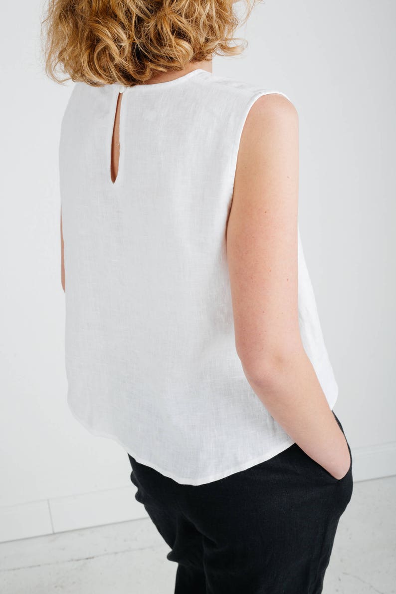 Tank-Top aus Leinen - Atmungsaktive Passform und zeitlose Schlichtheit