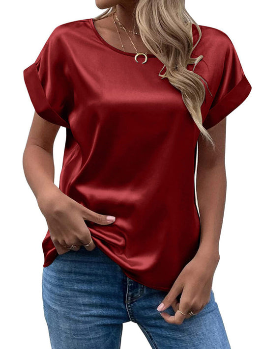 Emmy | Blusa camiseta de raso