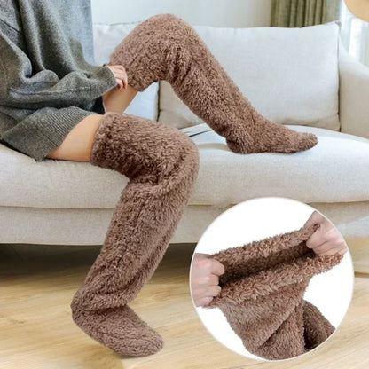 Clara – Flauschige lange Kuschelsocken für Damen