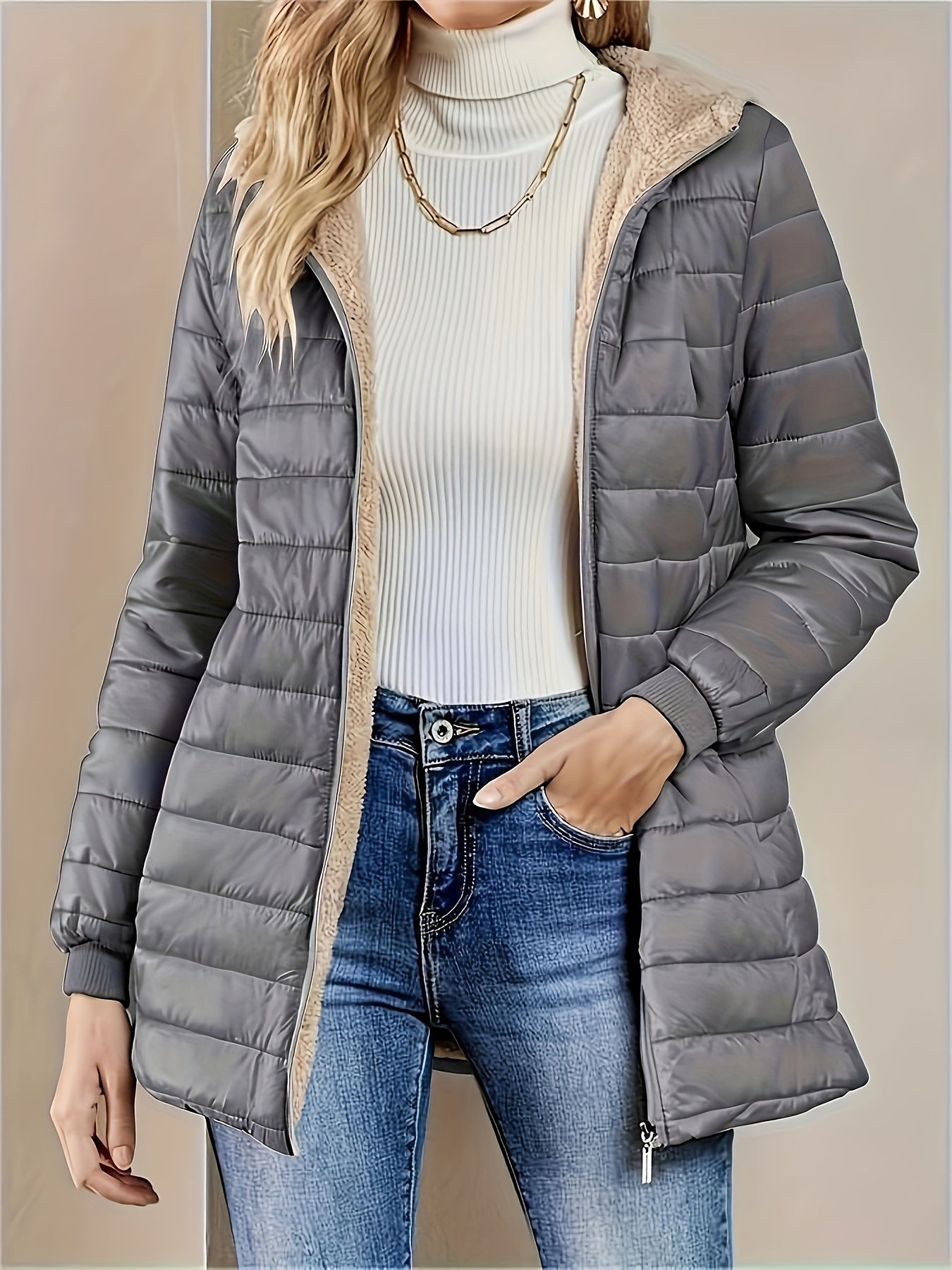 Lux – Gesteppten Damenjacke mit Fleece-Innenfutter