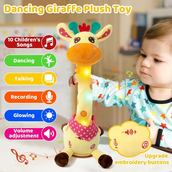 JungleJive Dancing & Talking Giraffe Plush