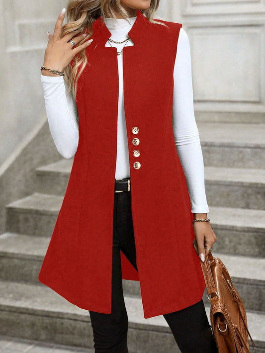 Aria – Damen Weste mit Knopfleiste und elegantem Schnitt