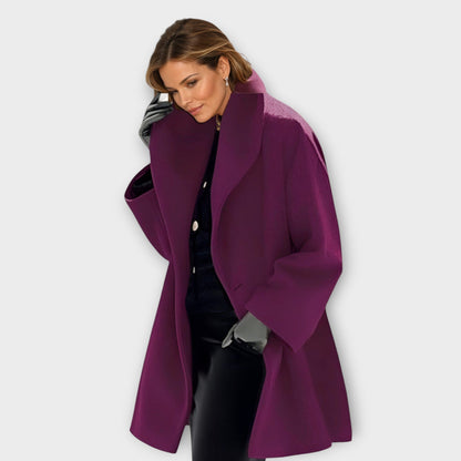 Elisa – Women's wool coat with a wide cut