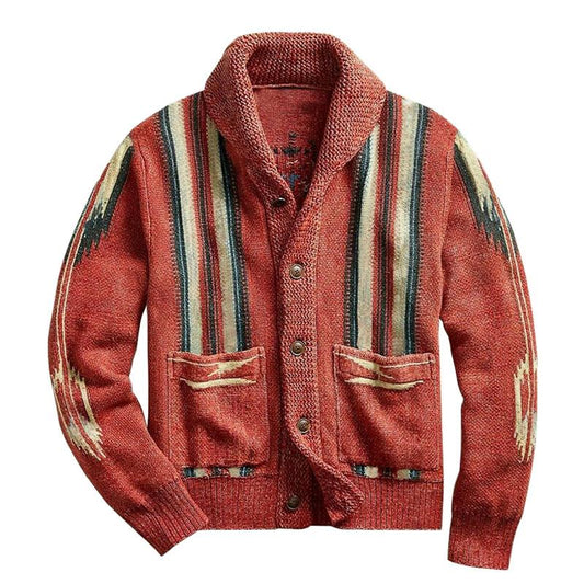 Milan – Gemusterte Strickjacke Herren