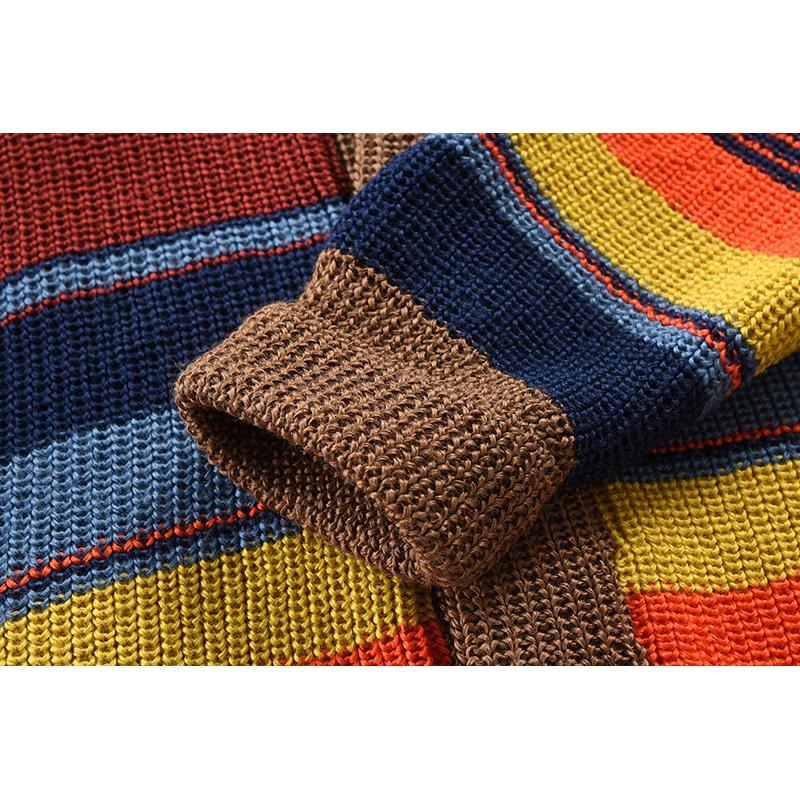 Marlon – Gestreifte Strickjacke mit Knopfleiste Herren